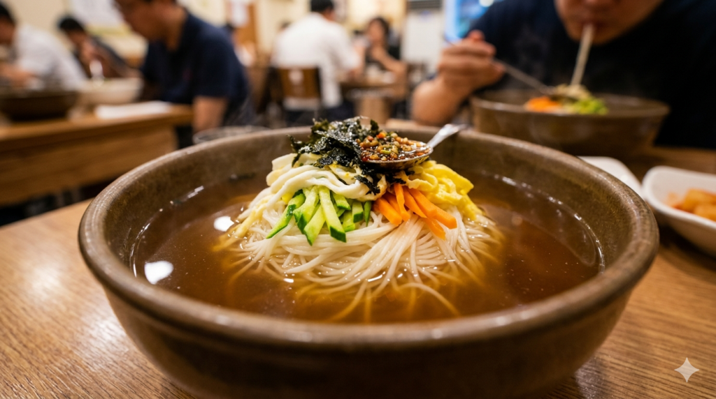 완성된 잔치국수