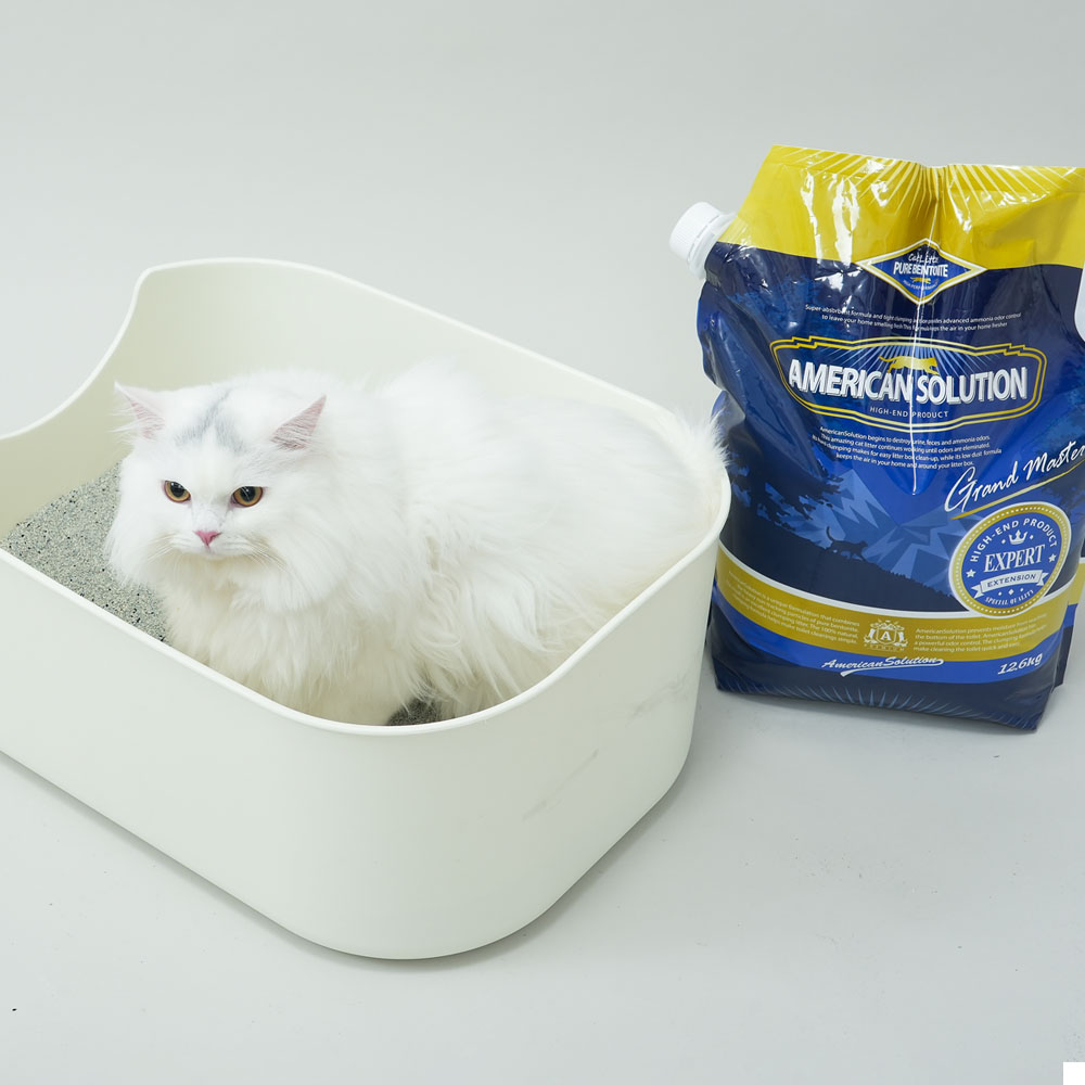 아메리칸솔루션 그랜드마스터 프리미엄 대용량 12.6kg 벤토나이트 고양이모래 상세 이미지 3