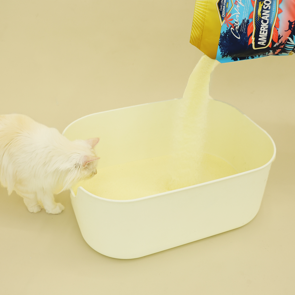 아메리칸솔루션 최고급 브라질산 카사바 먼지없는 고양이모래 실크니스, 6kg, 2개 상세 이미지 4