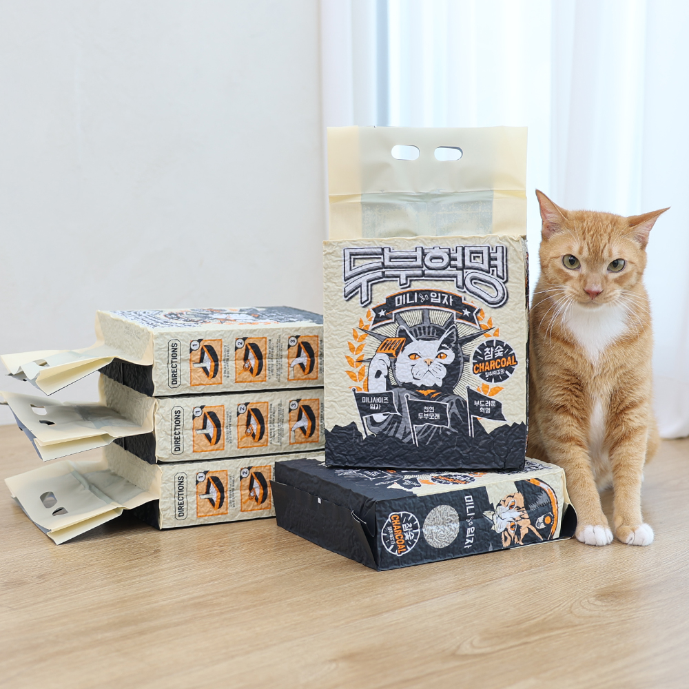 두부혁명 먼지없는 고양이 두부모래 슬림입자 2.5kg x 5개입 상세 이미지 4