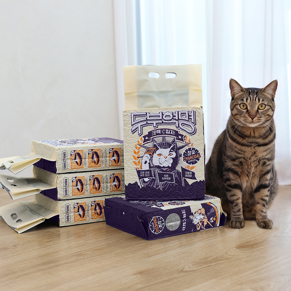 두부혁명 먼지없는 고양이 두부모래 슬림입자 2.5kg x 5개입 상세 이미지 5