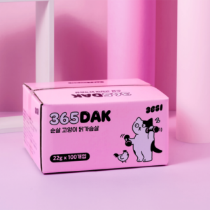 3651 365닭 부드러운 고양이 닭가슴살 간식 순살, 22g, 100개 구매 전 체크｜생활템 추천