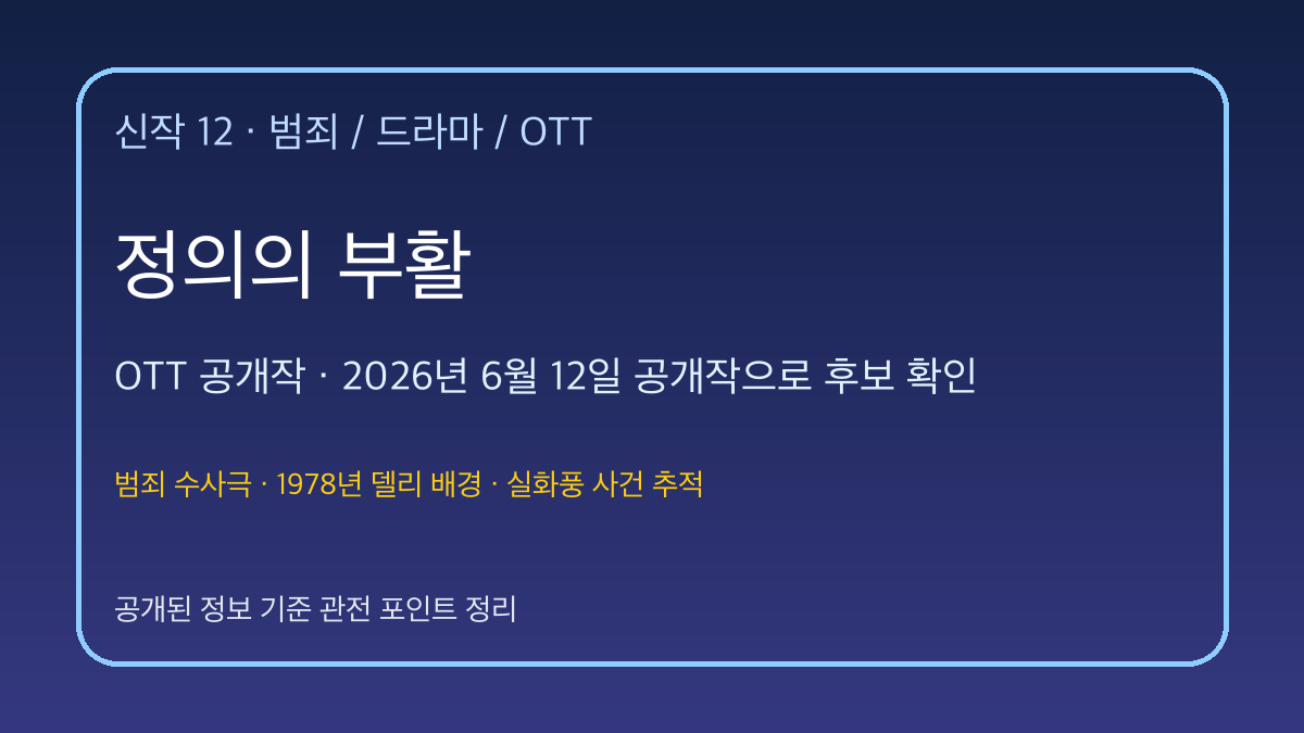 정의의 부활 대표 이미지