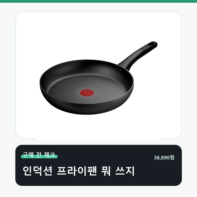 테팔 인덕션 티타늄 1X 데일리 구매 전 딱 이것만 확인