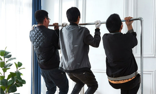 옷가게에서도 활용 가능한 튼튼한 파이프행거