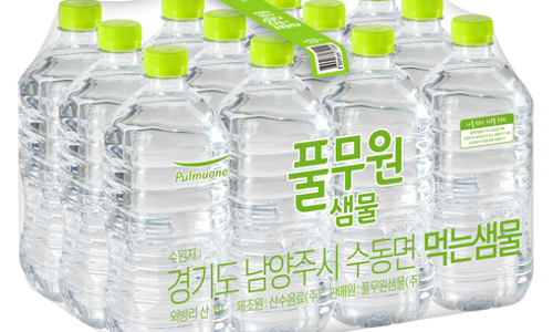 풀무원샘물 생수 무라벨 함량보다 조합이 중요