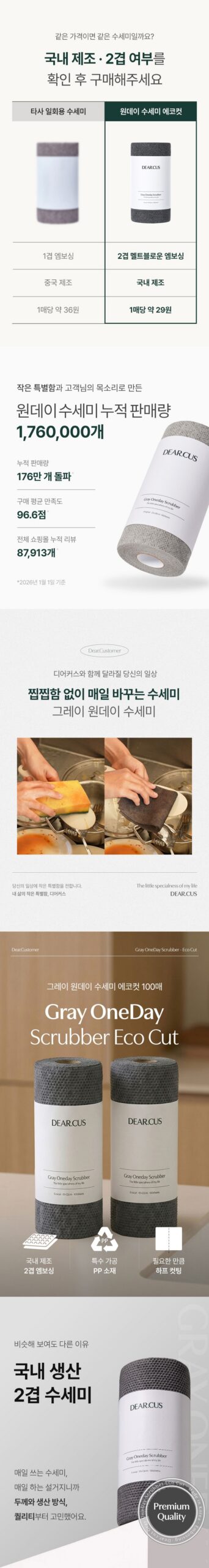 디어커스 원데이 수세미 에코컷, 가을 설거지에 손이 자주 가는 살림템이네요 4