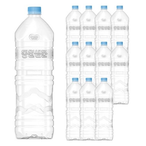 동원샘물 무라벨 2L 12개, 한 병 490원이면 생수 예산 다시 계산해요!