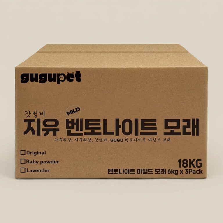 구구펫 마일드 벤토나이트 고양이모래, 살림 20년 주부가 담백하게 본 6kg 3개 구성