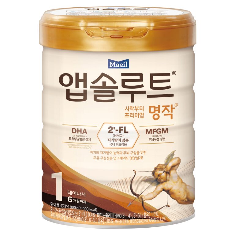 앱솔루트 명작 분유 1단계, 저는 가격 옆에 이것부터 적어둬요