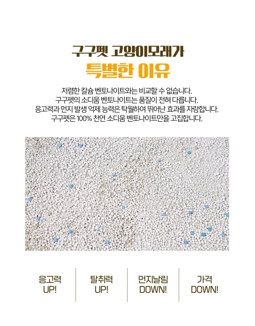 구구펫 마일드 벤토나이트 고양이모래, 살림 20년 주부가 담백하게 본 6kg 3개 구성 5