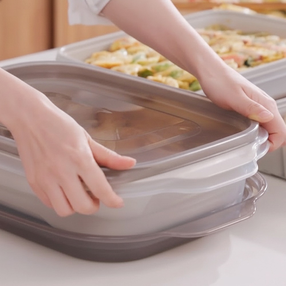 제오닉 전 기름빠짐 채반 보관용기 세트, 전 부칠 때 뒷정리가 한결 가벼웠어요 4