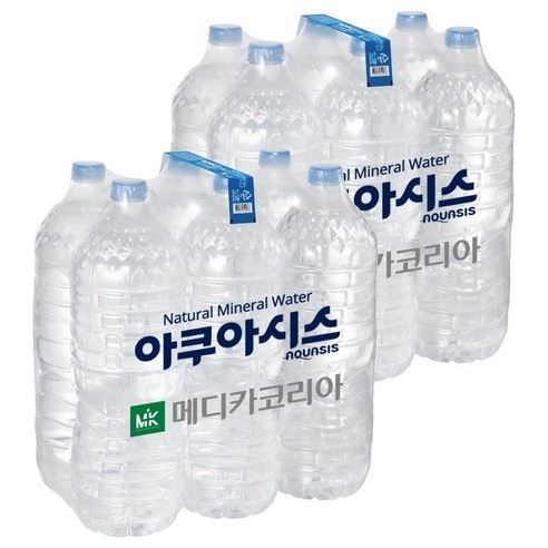 아쿠아시스 먹는샘물 무라벨, 저는 2L 12개 들일 때 보관 자리부터 봐요