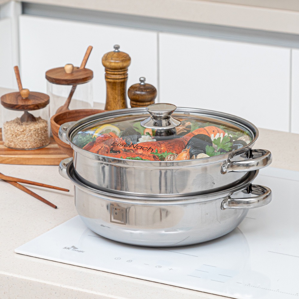 아이제나흐 에센 스테인레스 2단 찜솥, 1만 원대라 크기부터 찬찬히 봤어요 2