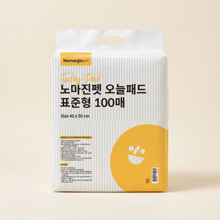 노마진펫 오늘패드 표준형 100매 4개, 살림하는 집에서 넉넉하게 두기 좋았어요