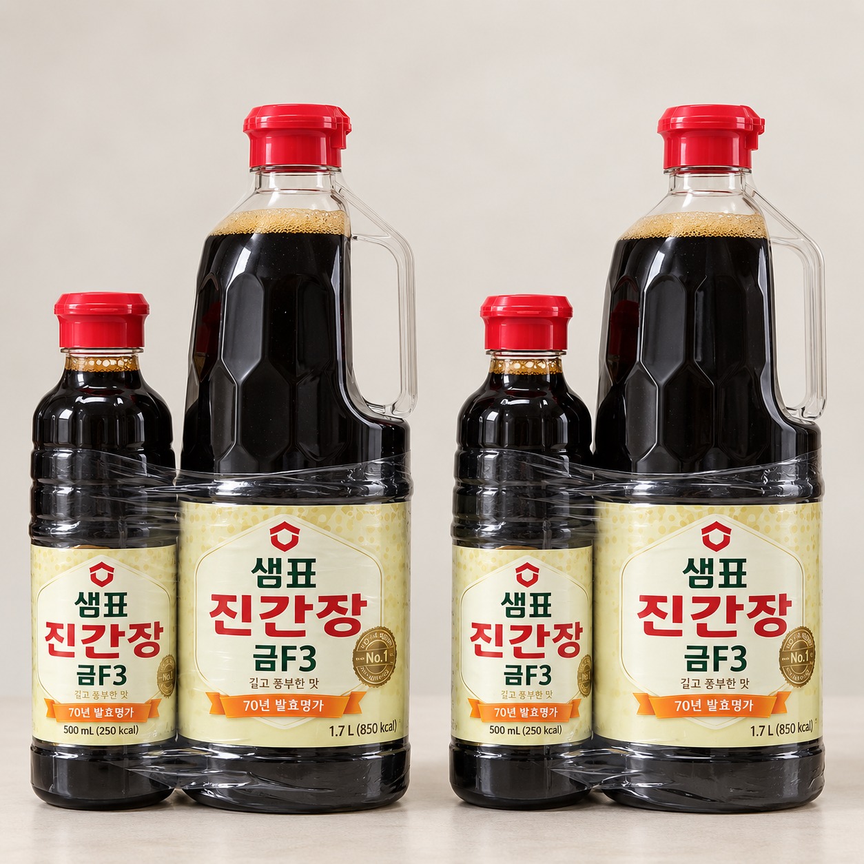 샘표 진간장 금F3 1.7L 2개에 500ml 2개까지, 살림하며 든든했던 구성