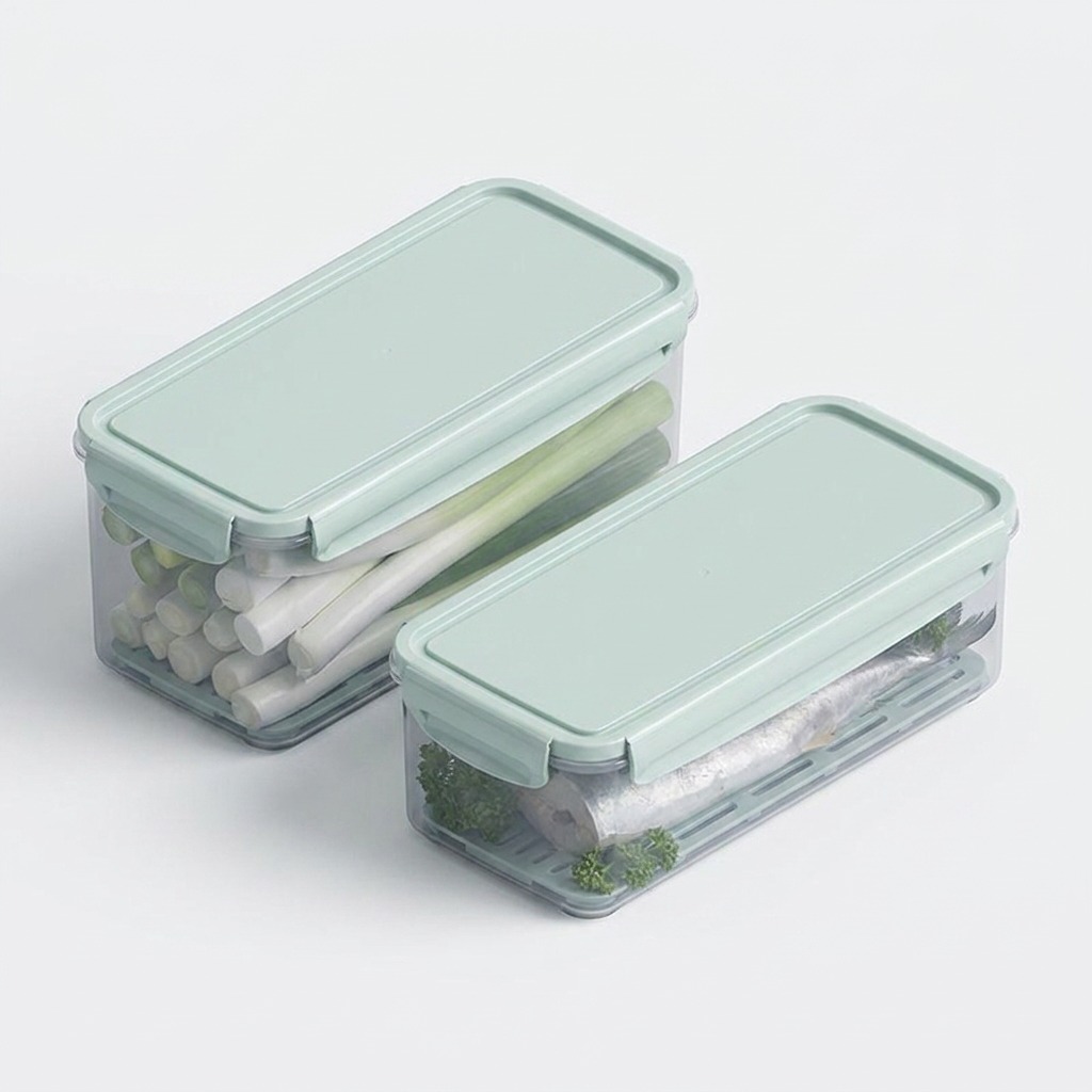 나누담 물받이 밀폐용기 3000ml 2개, 냉장고 정리할 때 손이 자주 가요