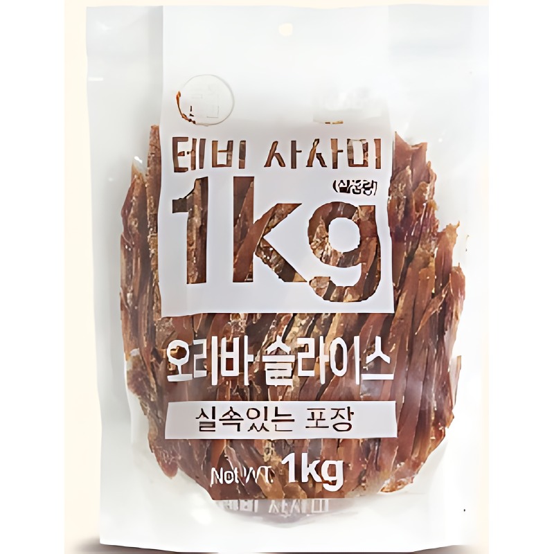 테비 강아지간식 오리고구마 1kg, 집에서 먹여보니 양이 든든하네요 2
