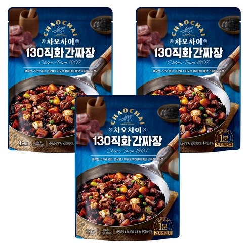 차오차이 130 직화 간짜장, 180g 3개를 5,580원에 고르는 기준