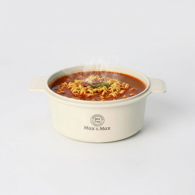맥스 앤 맥스 전자레인지 라면 용기, 네 개 구성이라 식구들 몫부터 세어봤어요