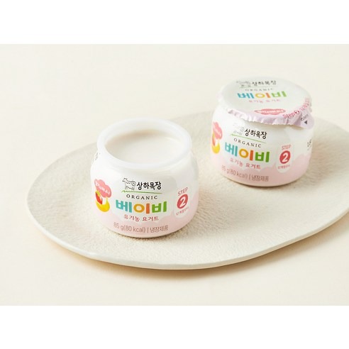 상하목장 베이비 유기농 요거트 딸기 바나나, 4,400원 장바구니 계산법! 3