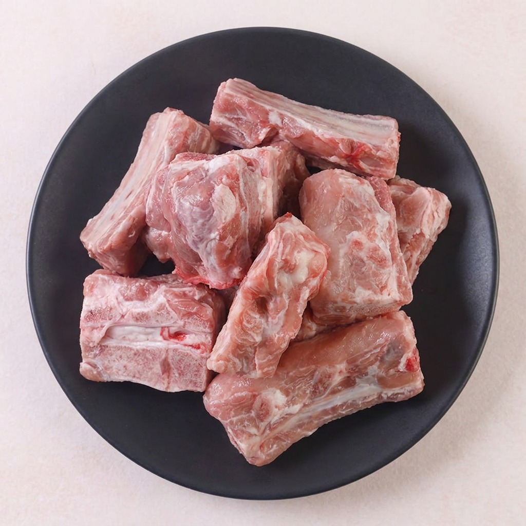 농부의 정육점 국내산 한돈 냉동 목뼈등뼈, 4kg 담기 전 저는 이것부터 봐요