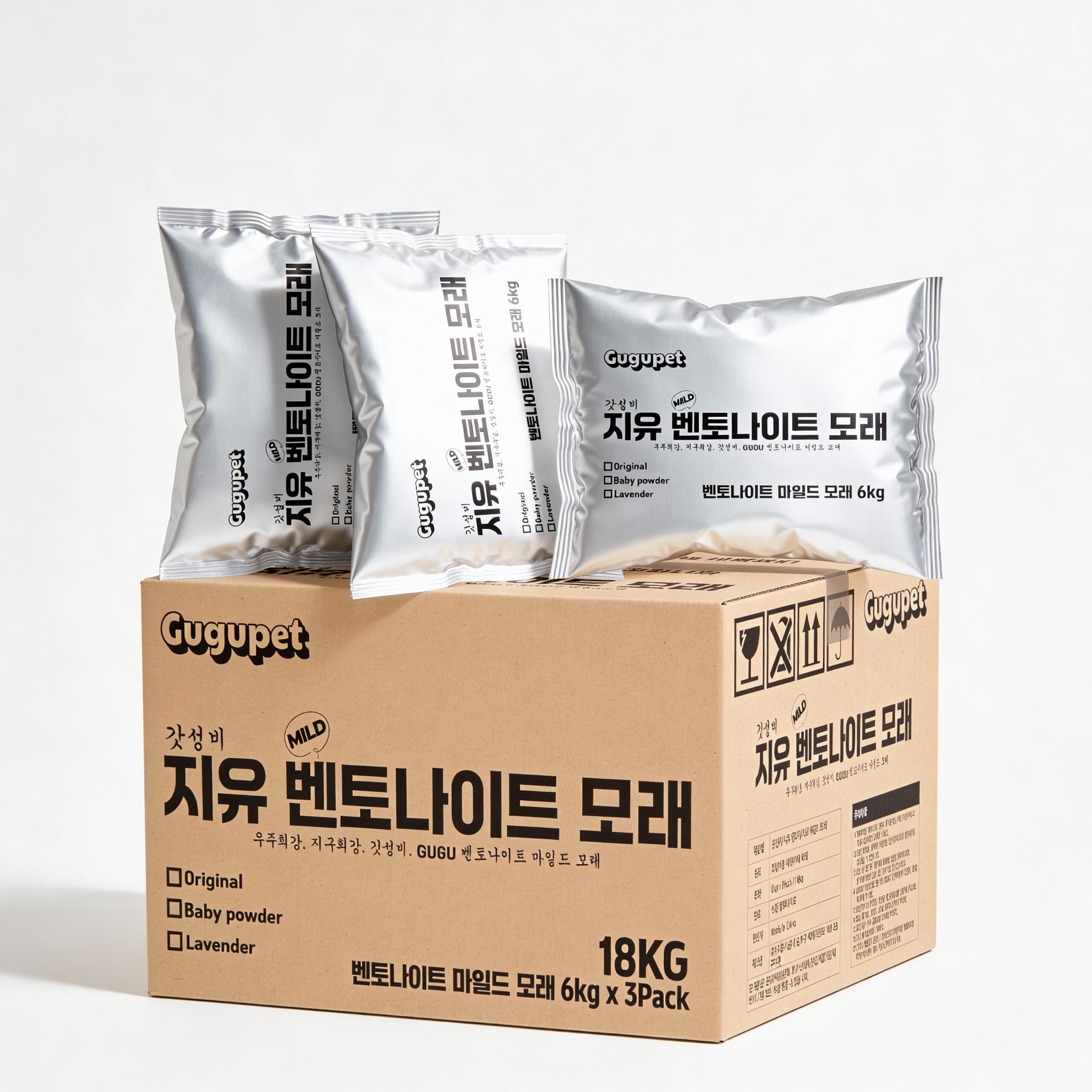 구구펫 마일드 벤토나이트 고양이모래, 살림 20년 주부가 담백하게 본 6kg 3개 구성 2