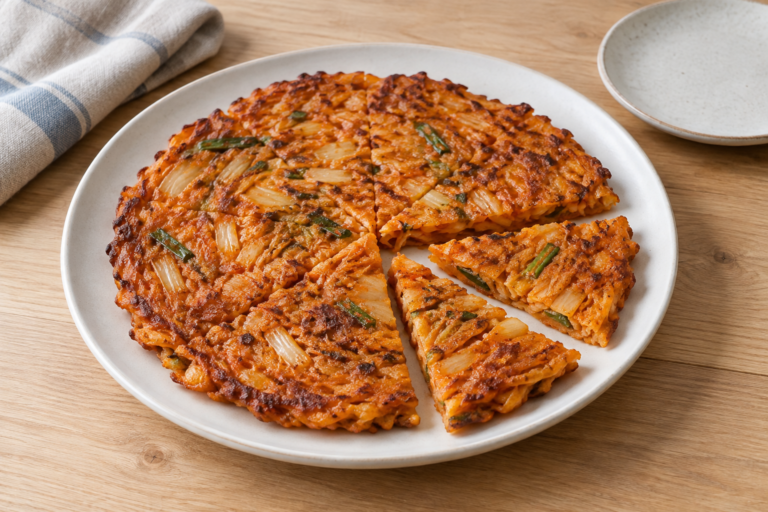 Easy Kimchi Jeon: Korean Kimchi Pancakes for Two