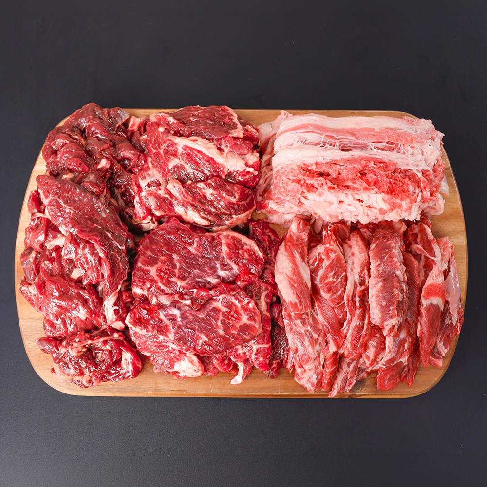 산지로드 소고기 모둠 수입산 1kg 1세트 구이용 가성비와 구성 검토 2