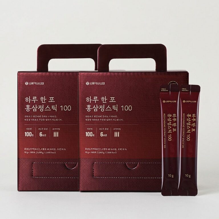 하루 한 포 홍삼정스틱 100, 대용량 구매 전 체크할 점은?