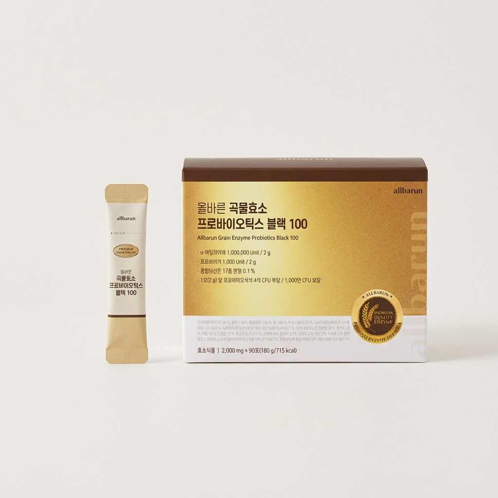 올바른 곡물효소 프로바이오틱스 블랙 100 구매 전 규격 체크