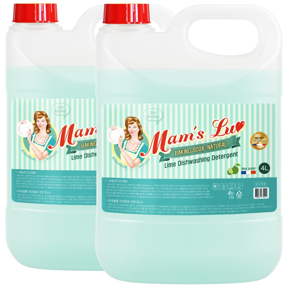 맘스럽 라임 주방세제, 4L 2개! 이 가격이면 무조건 쟁여야죠?