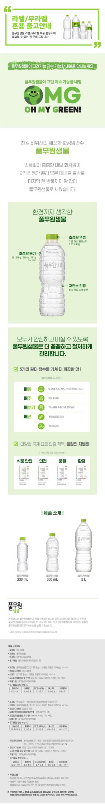 풀무원샘물 라벨랜덤 2L 12개, 장바구니 담기 전 30초 핵심 정리 3