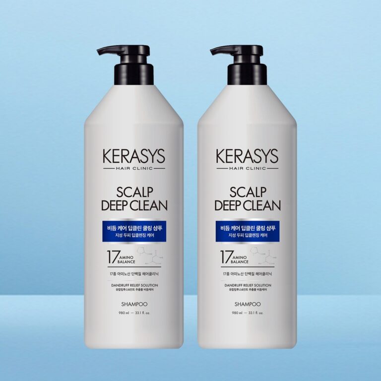 케라시스 두피 비듬케어 딥클린 쿨링 단백질 샴푸, 980ml 두 통에 만천 원대라 바로 장바구니에 담았어요