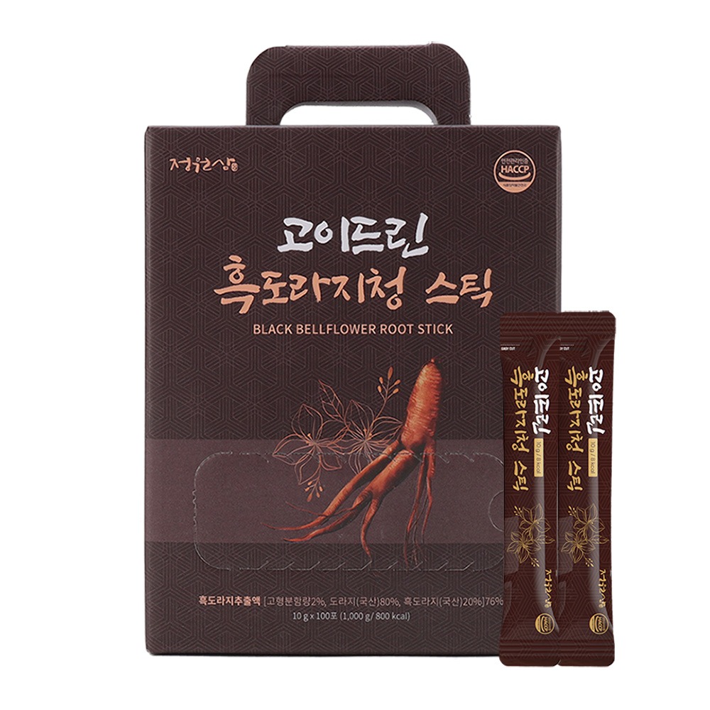 정원삼 고이드린 흑도라지청 스틱, 100포 구매 전 계산해볼 기준은? 2