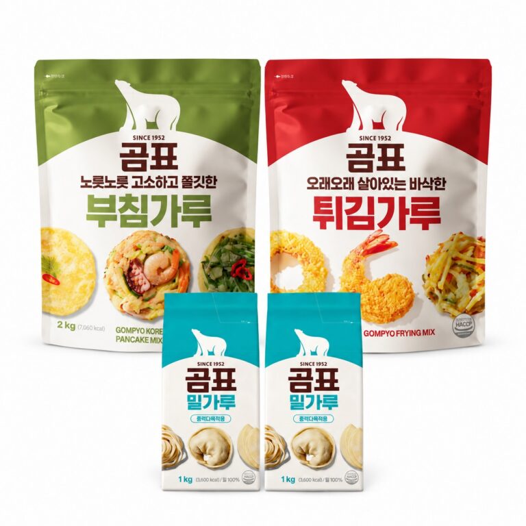 곰표 부침가루 + 튀김가루 + 밀가루, 다 쓸 구성인지 보세요