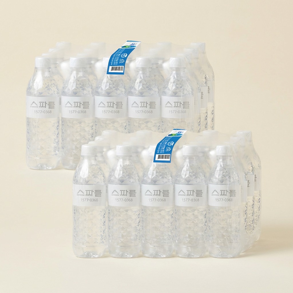 스파클 생수 무라벨 500ml 40병, 자취하는 친구나 부모님 댁에 보내드리기 참 좋은 실속 선물