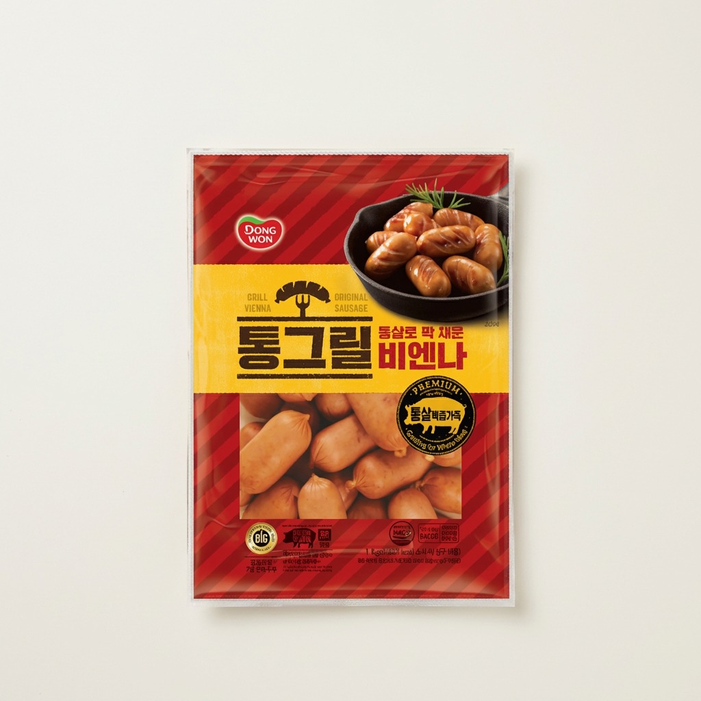 동원 통그릴 비엔나 넉넉하게 쟁여두니 반찬 걱정이 싹 사라졌네요