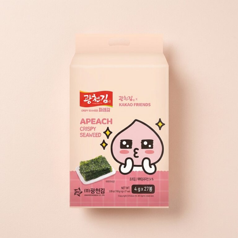 광천김 파래 도시락김 카카오프렌즈 한 봉에 350원꼴 갓성비 반찬 쟁여두기
