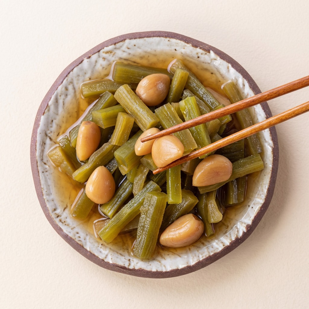 푸드앳홈 궁채 알마늘 장아찌 1kg 5천원대 가성비 반찬의 실질적 구성과 보관 기준 분석